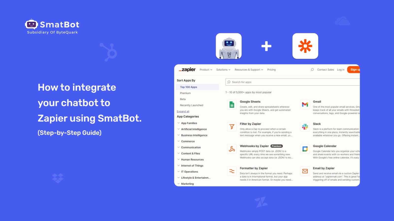 How to integrate your chatbot to Zapier using SmatBot (Step-by-Step Guide)