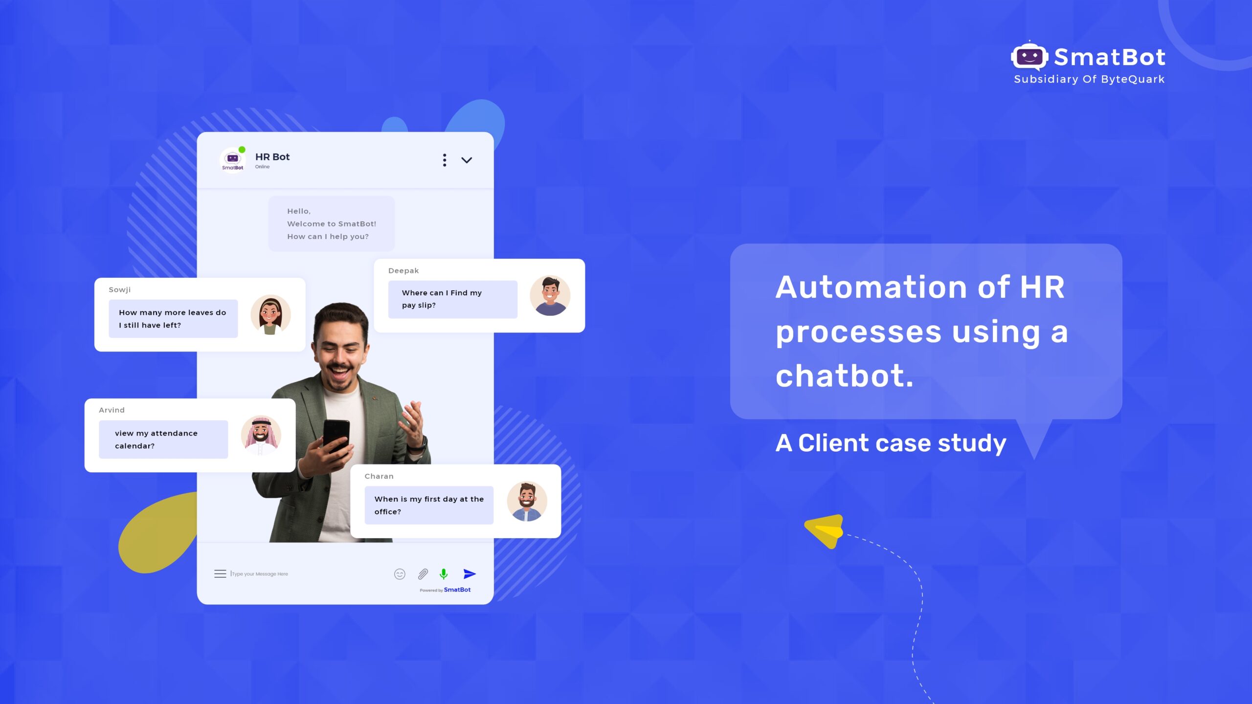 Automation of HR processes using a chatbot –  Client case study